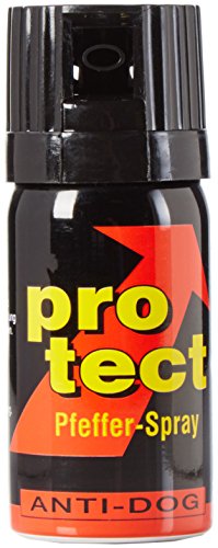 BlackDefender 2 Stück Pfefferspray Protect (40ml) extra stark -Breitstrahl tect (40ml) extra stark -Breitstrahl von BlackDefender