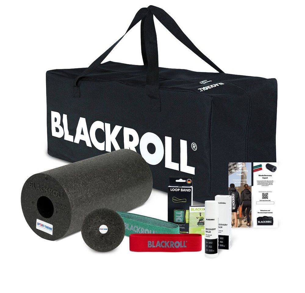 Blackroll Massageroller Faszien-Set Vereine, Faszientrainer zur punktuellen und flächigen Behandlung von Blackroll