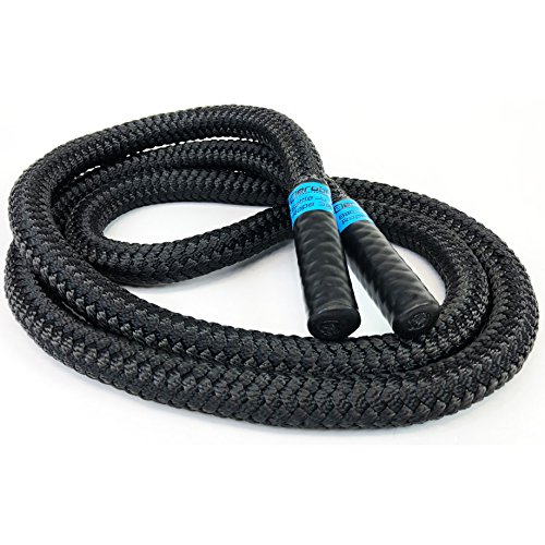 aerobis® Battle Jump Rope 35D | 1,8 kg schweres Springseil | Geschmeidig und flexibel | Tau mit hohem Gewicht für Kraft Ausdauer Training und als Ergänzung zum Abnehmen | Skipping Rope | Fitness Seil von aerobis