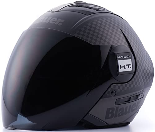 Blauer Helmets Real B Graphic Matt Black-Tit-Grey H128 (58-M) von Blauer