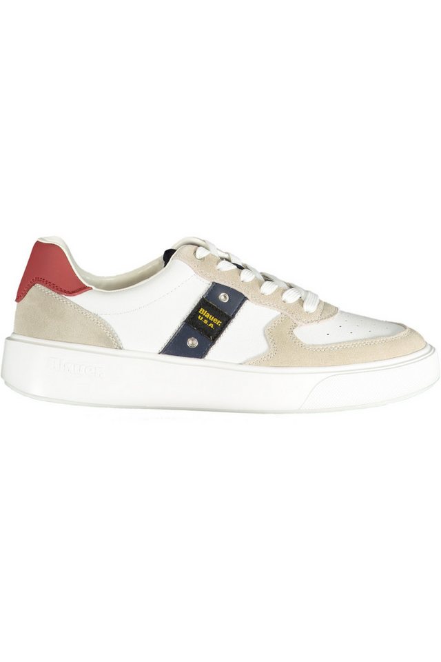 Blauer Sneaker Moderner Herrensportschuh: Weiß mit von Blauer