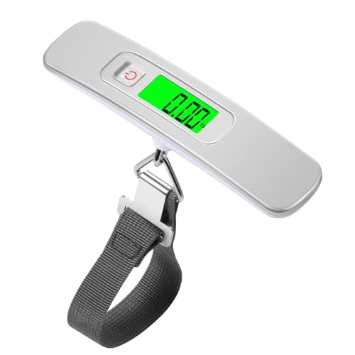 Blendura Kofferwaage Digital mit Haken, Gepäckwaage Travel, Hängewaage Funktion Praktisch für Reisen Freien bis 50KG (Batterie im Batteriefach Eingebaut) von Blendura