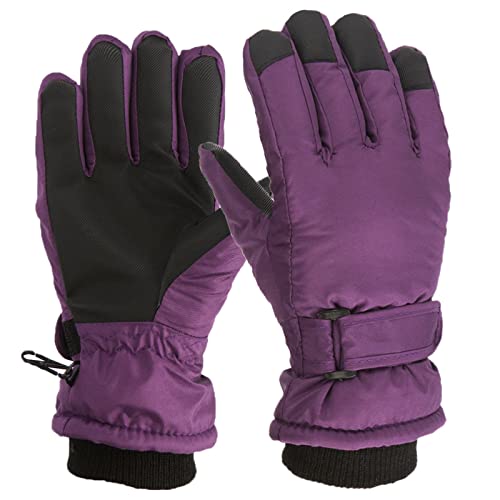 Blingko Kinder Winter Handschuhe Skihandschuhe Anti-Rutsch Skihandschuhe Warm Fäustlinge Sport Handschuhe Fausthandschuh Gloves Fäustlinge für Skifahren Spielen Outdoor-Aktivitäten von Blingko