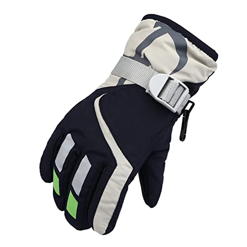 Kinder Fingerhandschuhe Skihandschuhe Handschuhe Winter Reithandschuhe Mädchen Kinderhandschuhe Wasserdicht Fussballhandschuhe Skifahren Snowboarding Spielen Laufen für 7-16 Jahre Jungen Mädchen von Blingko