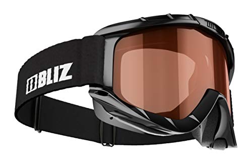 BLIZ Unisex – Erwachsene Park Pro Skibrille, 18 Black/ORANGE S2, mittelgroß von Bliz Active