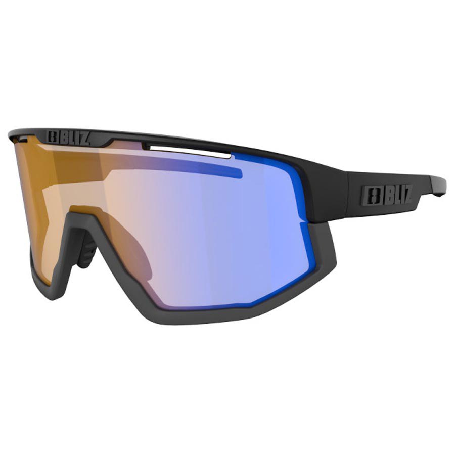 Bliz Fusion Nano Optics Nordic Light Sunglasses Schwarz Coral - Amber With Blue Multicoating/CAT1 von Bliz