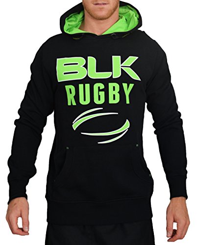 Blk Herren Big Logo Hoody Bekleidung Teamsport, schwarz/Flash grün, 128 von Blk
