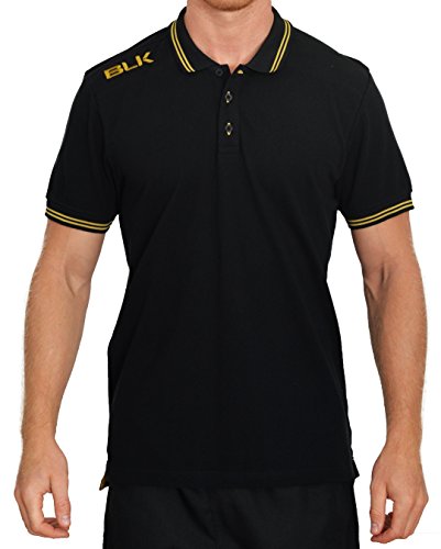 Blk Herren Polo Bekleidung Teamsport, schwarz/Gold, 152 von Blk