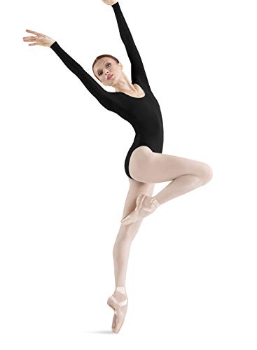 Bloch Dance Premier Damen-Gymnastikanzug, langärmelig, Damen, schwarz, Large von Bloch