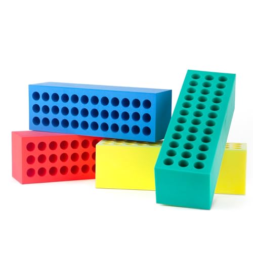 BlockX MINIBlockX Schaumstoffblock-Set | Starterset mit Tasche | Vielseitige Bausteine für Kiga, Schule, Verein | Farbenfroh | PE-Schaum | 25/50/75/100 cm | 25x8x7,5 cm von BlockX