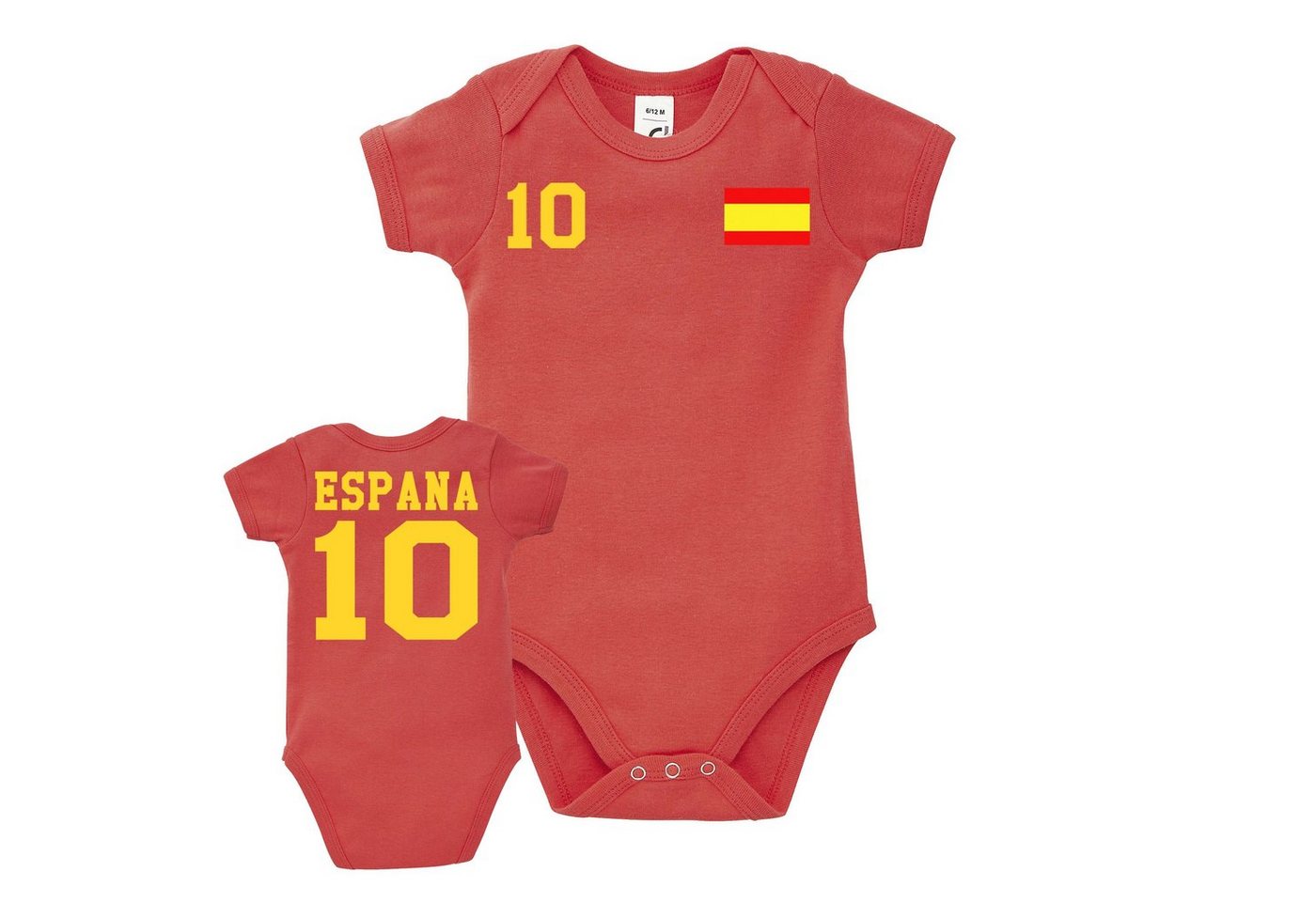 Blondie & Brownie Strampler Kinder Baby Spanien Spain Sport Trikot Body Fussball Meister WM Copa von Blondie & Brownie