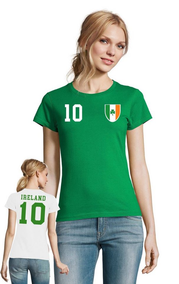 Blondie & Brownie T-Shirt Damen Irland Sport Trikot Fußball Handball Weltmeister WM EM von Blondie & Brownie