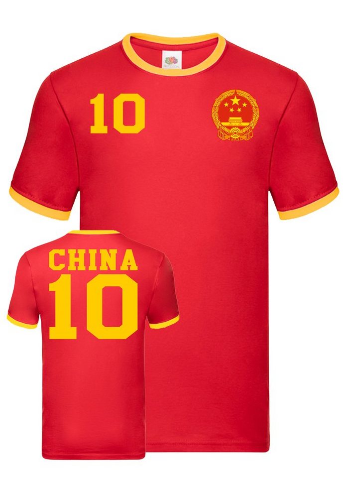Blondie & Brownie T-Shirt Herren China Asien Sport Trikot Fußball Weltmeister Meister WM von Blondie & Brownie