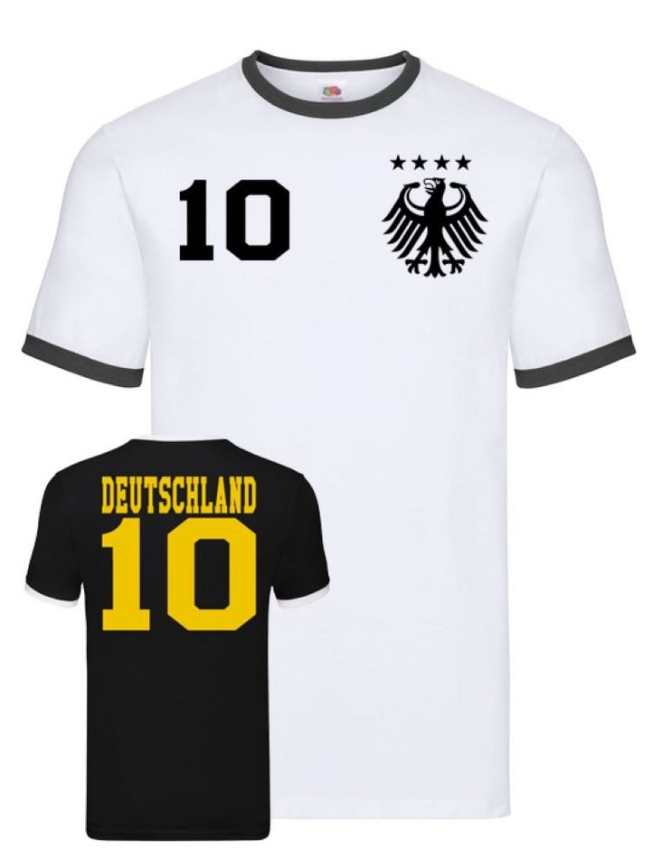 Blondie & Brownie T-Shirt Herren Deutschland Germany Sport Trikot Fußball Meister WM Europa von Blondie & Brownie
