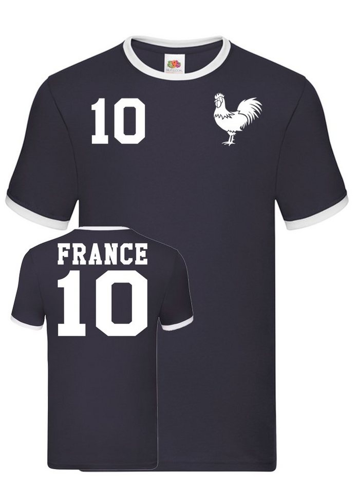 Blondie & Brownie T-Shirt Herren Frankreich France Sport Trikot Fußball Weltmeister EM von Blondie & Brownie