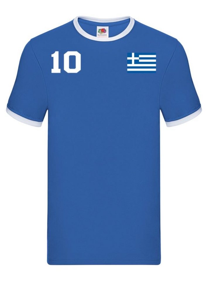 Blondie & Brownie T-Shirt »Herren Griechenland Sport Trikot Fußball Handball Meister EM« von Blondie & Brownie
