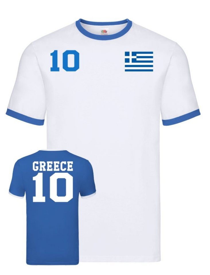 Blondie & Brownie T-Shirt »Herren Griechenland Sport Trikot Fußball Handball Meister EM« von Blondie & Brownie