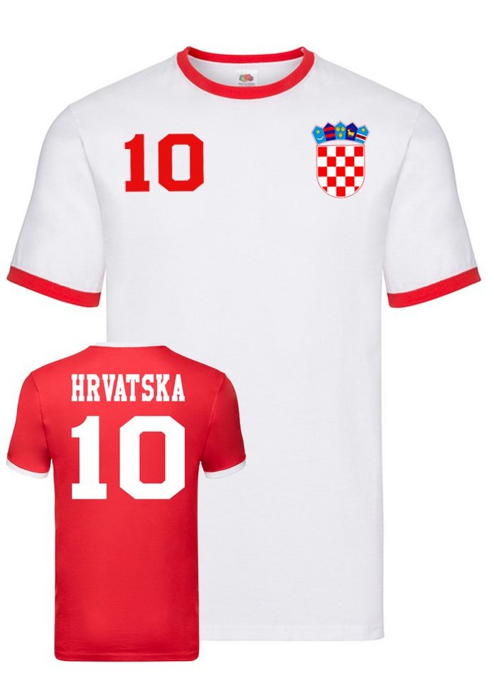 Blondie & Brownie T-Shirt Herren Kroatien Hrvatska Sport Trikot Fußball Meister WM Europa EM von Blondie & Brownie