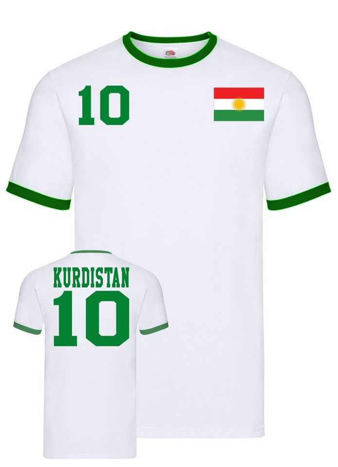 Blondie & Brownie T-Shirt »Herren Kurdistan Sport Trikot Fußball Handball Meister WM« von Blondie & Brownie