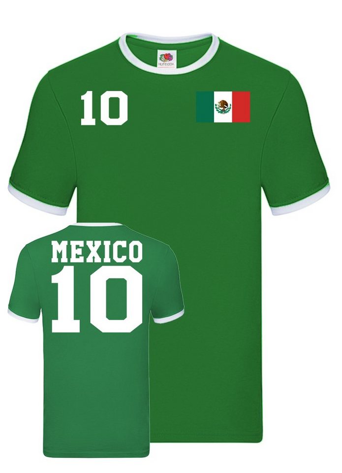 Blondie & Brownie T-Shirt »Herren Mexiko Mexico Sport Trikot Fußball Meister WM Copa America« von Blondie & Brownie