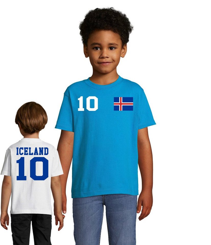 Blondie & Brownie T-Shirt Kinder Island Iceland Sport Trikot Fußball Handball Meister WM EM von Blondie & Brownie