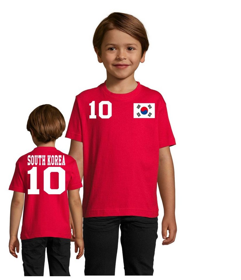 Blondie & Brownie T-Shirt Kinder Südkorea South Korea Sport Trikot Fußball Weltmeister WM von Blondie & Brownie