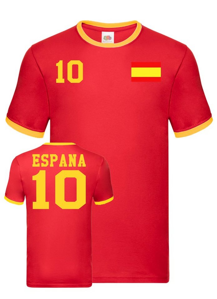 Blondie & Brownie T-Shirt »Spanien Spain Sport Trikot Body Fussball Weltmeister WM Copa America« von Blondie & Brownie