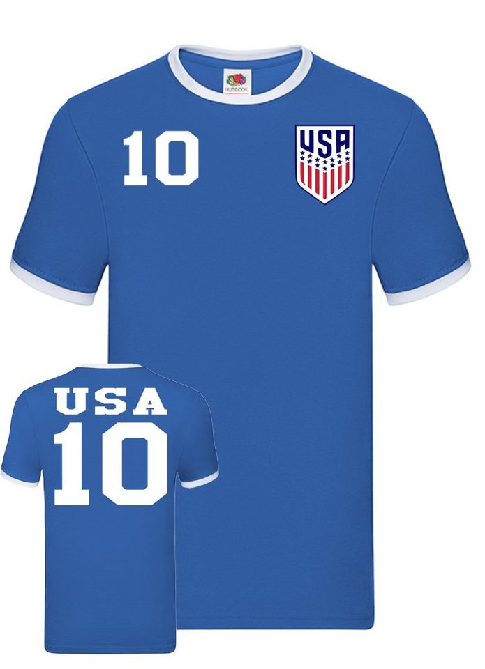 Blondie & Brownie T-Shirt »USA Vereinigte Staaten Sport Trikot Fußball Meister WM Copa America« von Blondie & Brownie