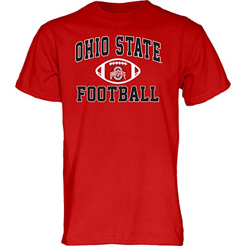 Blue 84 Herren T-Shirt Team-Farbe., Herren, Ohio State Buckeyes Rot, X-Large von Blue 84