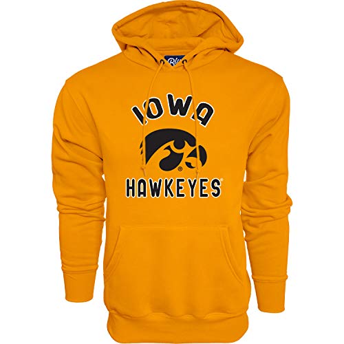 Blue 84 NCAA Iowa Hawkeyes Mens Hoodie Line Up Secondary Color, Iowa Hawkeyes Gold, X-Large von Blue 84