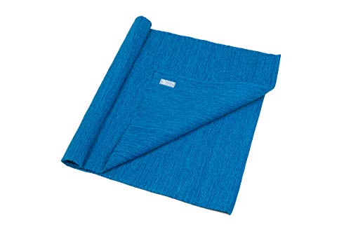 Blue Dove Yoga Mysore Handgewebte Yogamatte aus Bio-Baumwolle, blau, 180 x 70 cm von Blue Dove Yoga