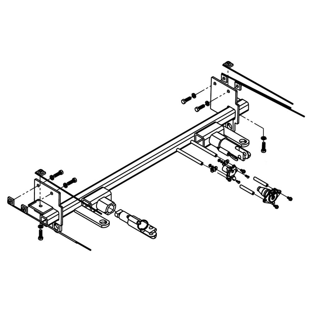 Blue Ox Ford F-150 Tow Bar Base Plate Support Silber von Blue Ox