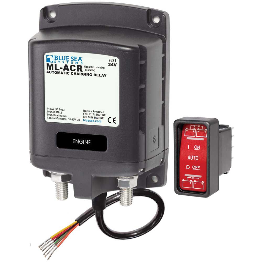 Blue Sea Systems Automatic Charging Relay 24v Isolator Schwarz von Blue Sea Systems