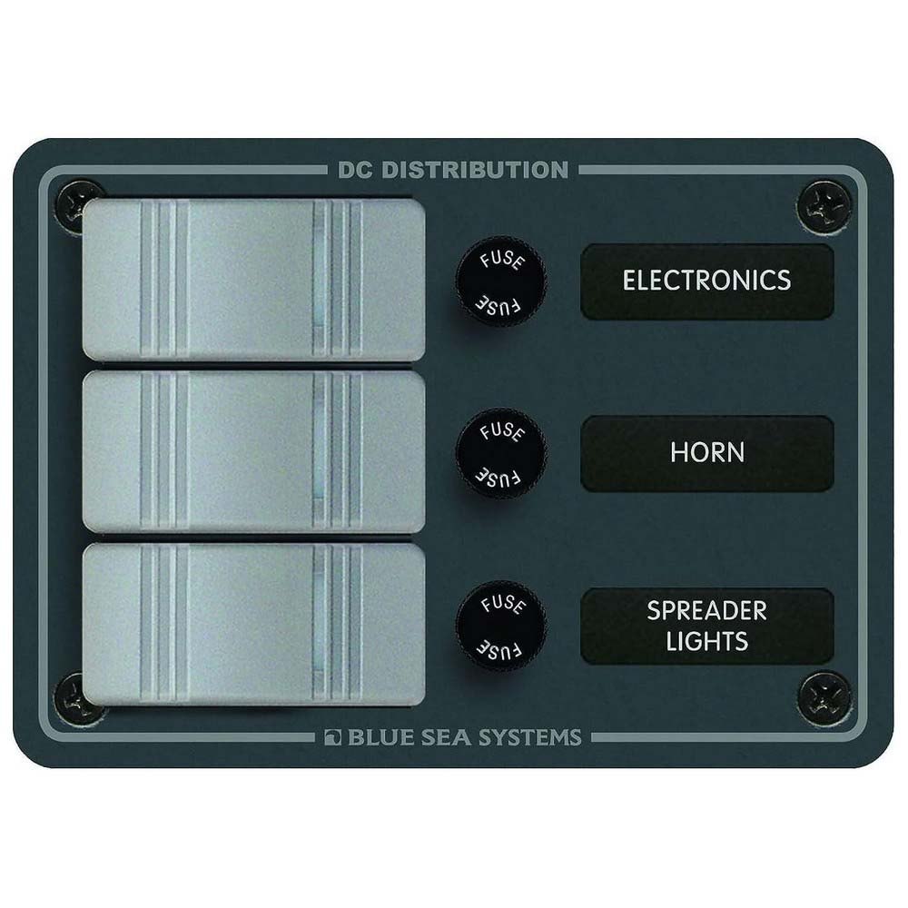 Blue Sea Systems Contura 45a 3 Switches Panel Durchsichtig 133.3 x 95 mm von Blue Sea Systems