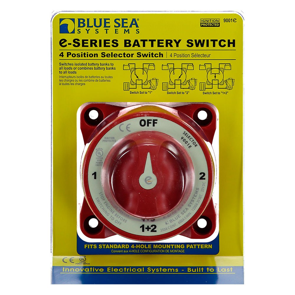 Blue Sea Systems E Series Selector Battery Switch Rot 4 Way von Blue Sea Systems
