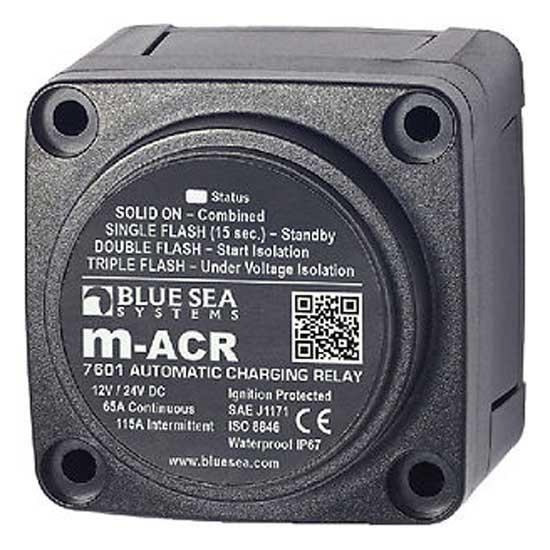 Blue Sea Systems M Series Automatic Charging Relay Isolator Grau 12 / 24V DC von Blue Sea Systems