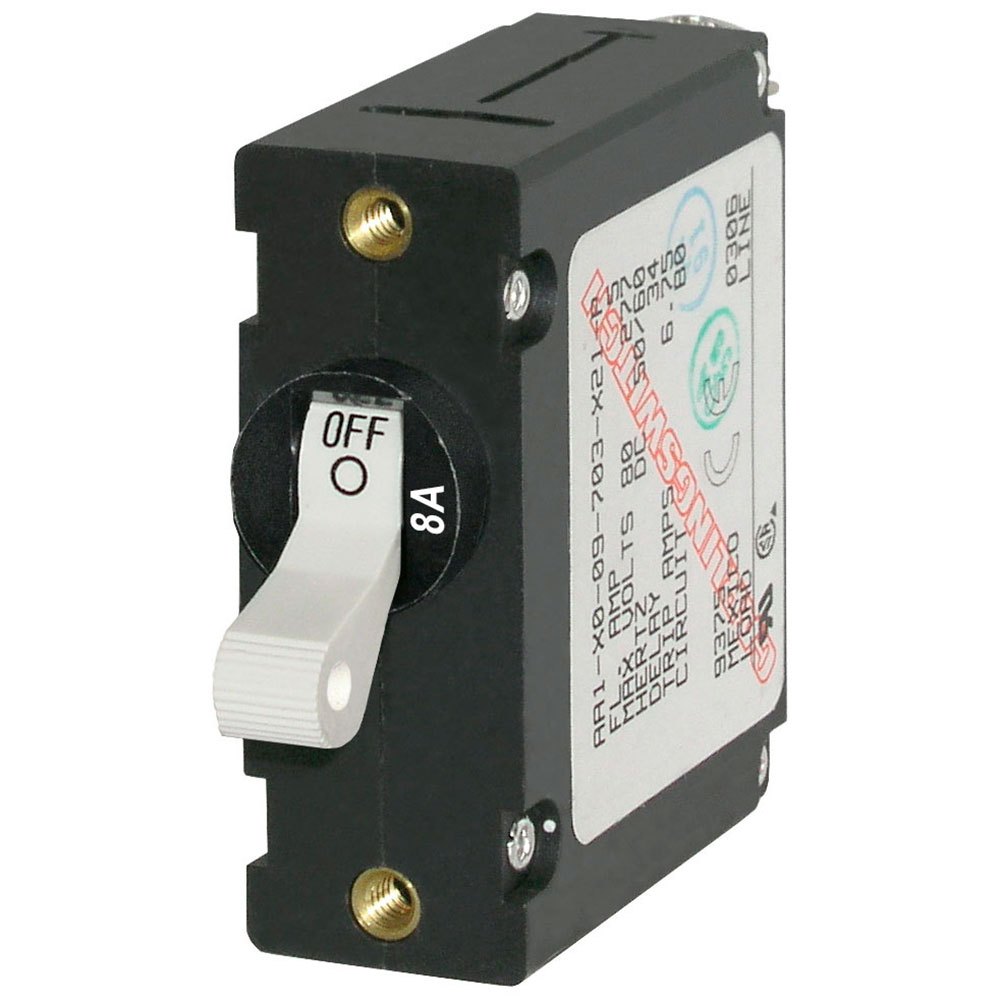 Blue Sea Systems Serie A 8a Unipolar Toggle Switch Silber von Blue Sea Systems