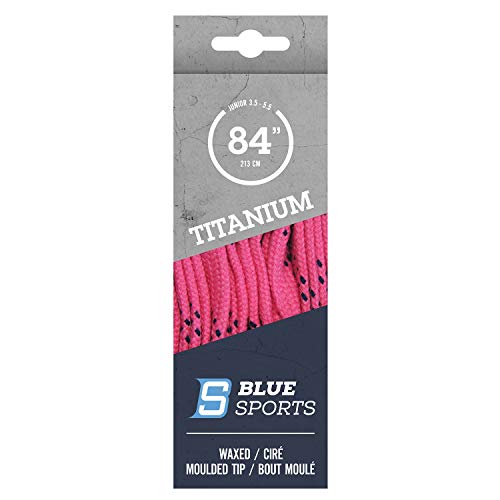 BLUE SPORTS Titanium Pro Schnürsenkel gewachst pink - 108 von Blue Sports