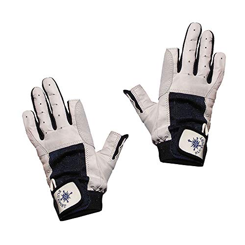 BluePort Segelhandschuhe aus Leder - 2 Finger frei XS von BluePort