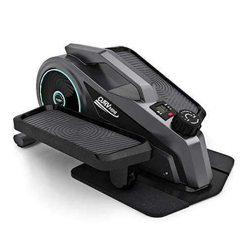 Bluefin Fitness Curv Mini | Under-Desk-Crosstrainer | Pedal-Trainingsgerät für Zuhause | Einstellbarer Widerstand | Leiser Schwungradmotor | LCD-Bildschirm | Bluetooth von Bluefin Fitness