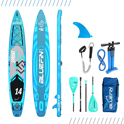 Bluefin SUP 14′ Sprint Carbon Stand Up Paddle Board Kit – Advanced Touring SUP von Bluefin SUP