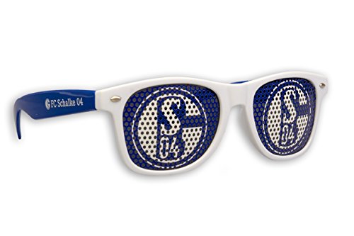 Blueprint Cologne FC Schalke 04 Sonnenbrille S04 Fanbrille Verschiedene Varianten (Doppellogo Weiß) von Blueprint Cologne