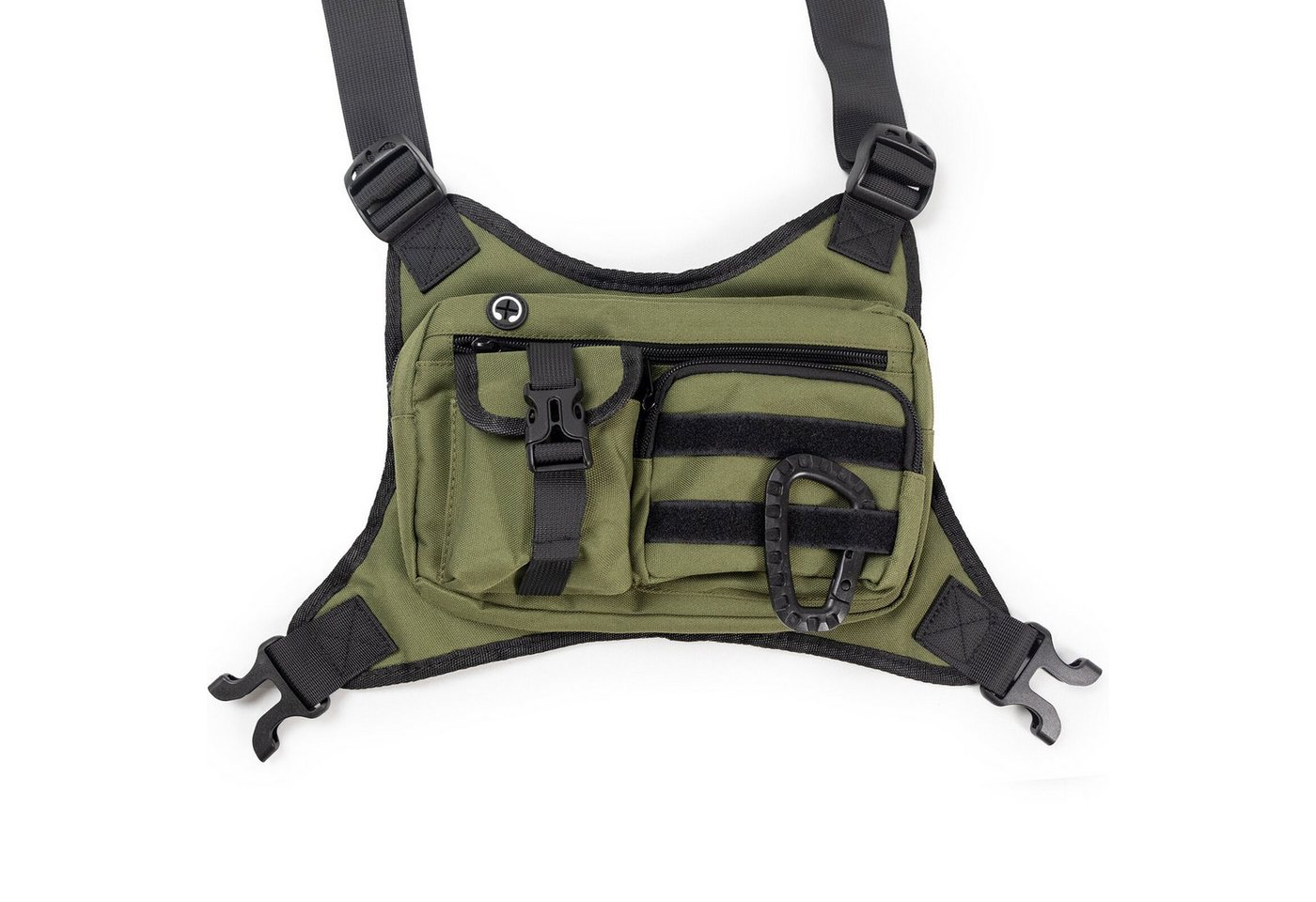 Blusmart Sporttasche Outdoor-Sport-Brusttaschen für Damen und Herren (Brusttasche mit Handyhalterung, Wasserdichte Sport-Brusttasche, leichte Laufweste), Geeignet für Sport, Radfahren und Wandern von Blusmart