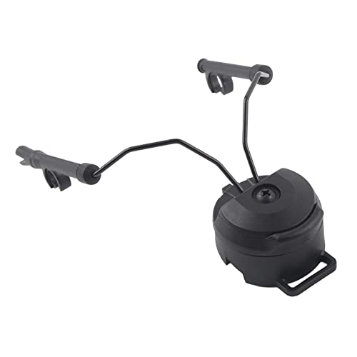 Arc Rail Adapter Helm, 2 Stück POM+ Edelstahl Helm Arc Rail Suspension Headset Unterstützung für Peltor Comtac (Black) von Bnineteenteam