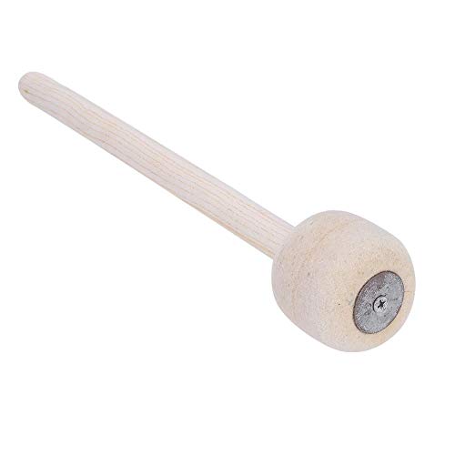 Bnineteenteam Drum Mallet, Langlebiger Bass Drum Mallet Stick mit Wollfilzkopf Percussion Marschband Accessoire Musikinstrumentenzubehör von Bnineteenteam