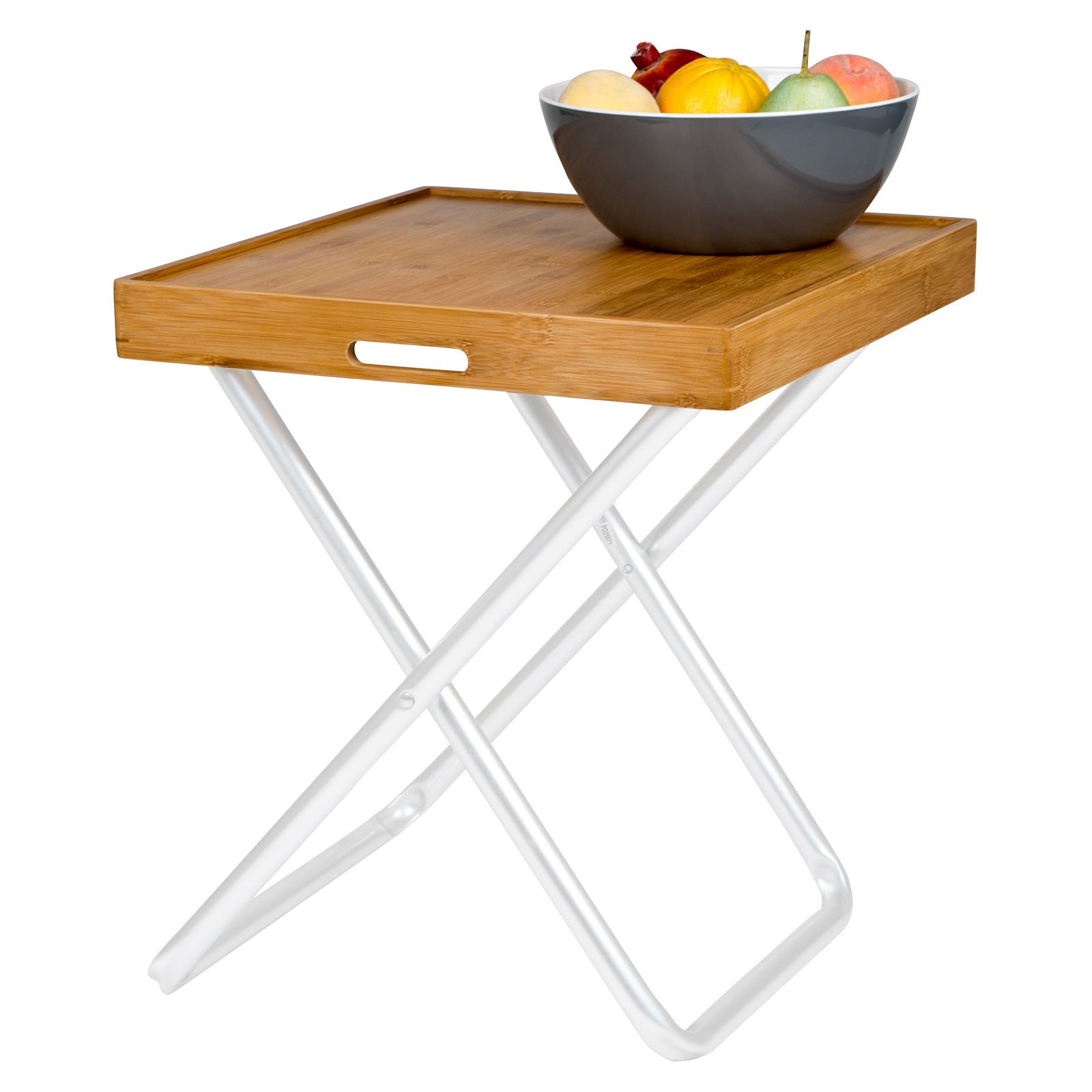 BO-CAMP Holz Tablett 2in1 Serviertablett & Tischplatte Frühstück Griff Bambus von Bo-Camp Urban Outdoor