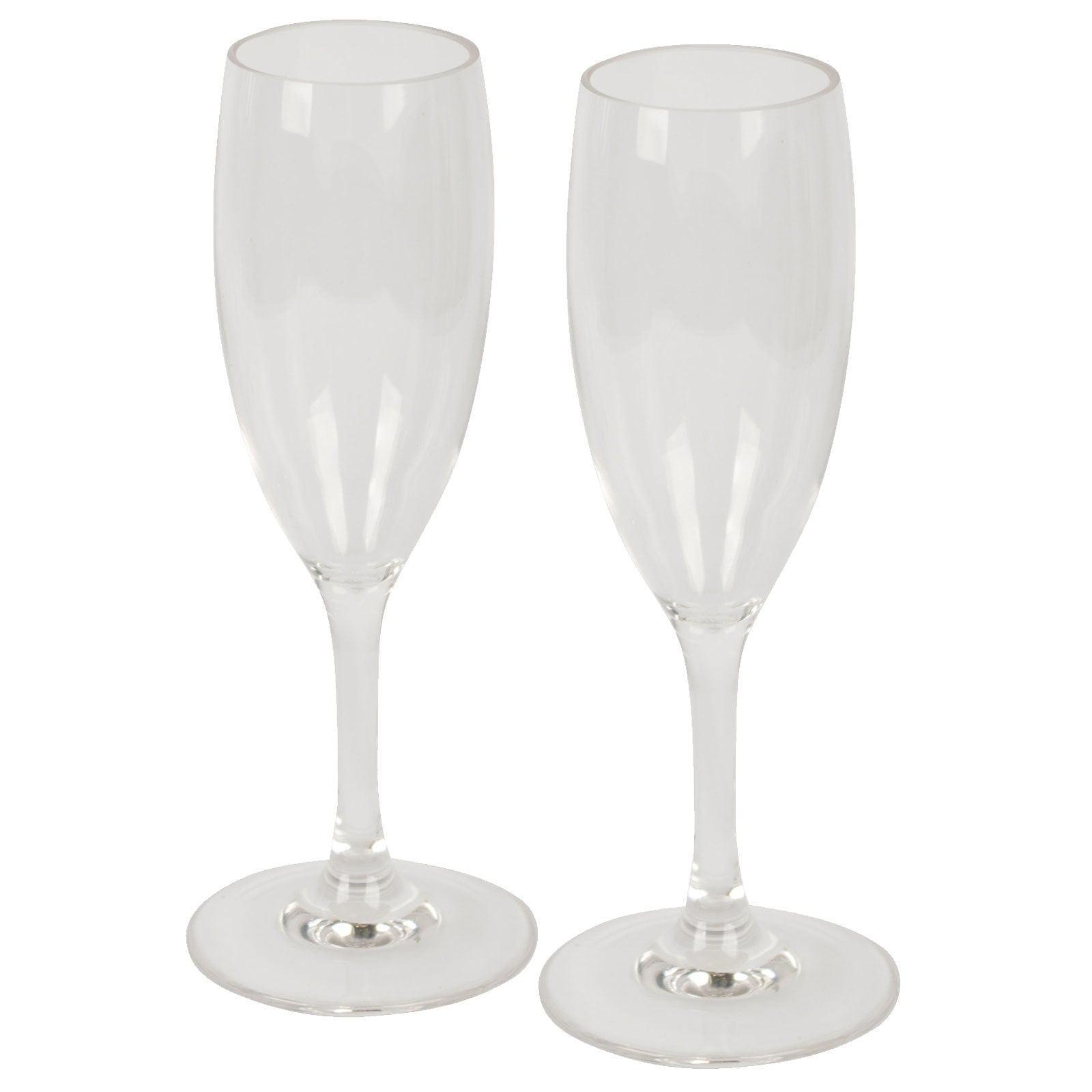 BO-CAMP 2er Set Sekt Gläser - Camping Champagner Flöte Polycarbonat Trink Glas von Bo-Camp