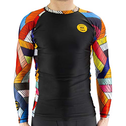 Bõa Rashguard Paranaue Ginga - Schwarz - XXL, schwarz von Bõa