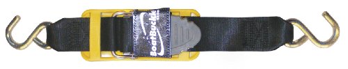 BoatBuckle Pro Series Kwik-Lok Transom Tie-Down (2-Inch x 2-Feet, Black) von BoatBuckle