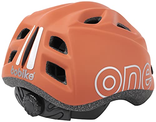 Bobike 8740900007 - Fahrradhelm ONE Plus für Kinder verstellbar Größe S (52-56 cm) bietet zusätzlichen Schutz Sich perfekt mit GO-Fahrradkindersitzin Farbe Braun Schokolade von Bobike